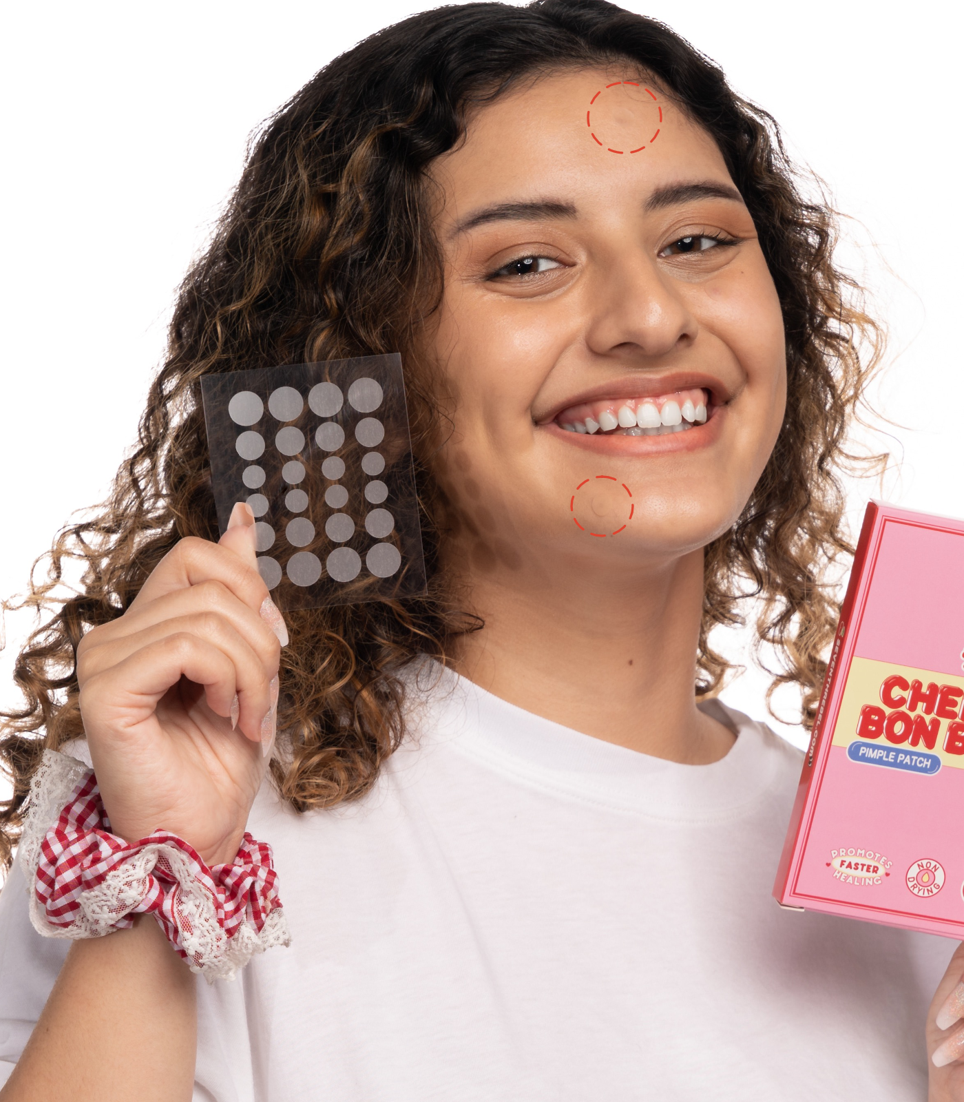 SEVENTH REBEL Cherry Bon Bons Original Pimple Patch - Invisible Hydrocolloid Acne Patches for Spot Treatment, Covering Blemishes and Zits - For Face and All Skin Types, Non Drying, Fast Healing, Not Tested on Animals, Vegan friendly and Non toxic with 3 Sizes (48 count)